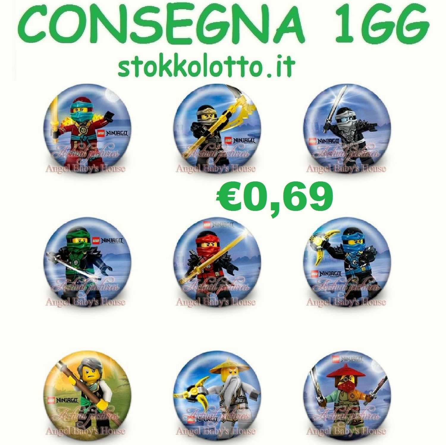 €0,69 – 10 spille zaino scuola pins badge Ninjago Lego Gadget