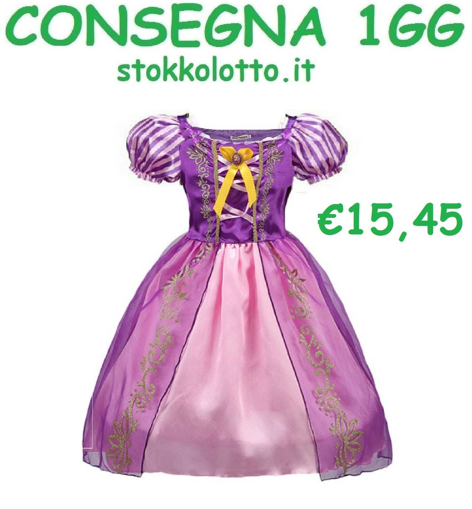 €15,45 – Principessa Rapunzel Disney travestimento maschera